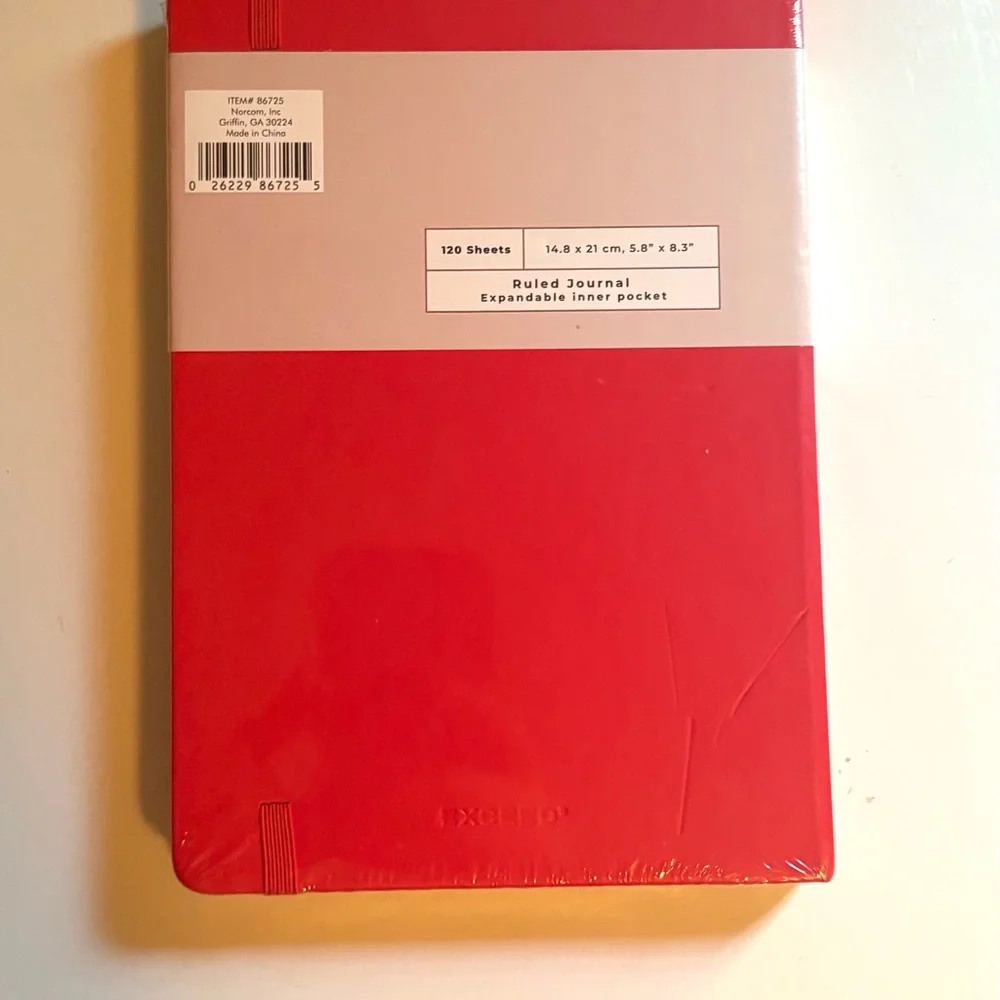 Exceed Red A5 Ruled Journal Notebook - Picture 2 of 2
